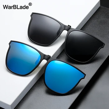 Поляризованные солнцезащитные очки WarBLade с откидной клипсой для мужчин и женщин, фотохромные солнцезащитные очки ночного видения, антибликовые очки для вождения, рыбалки