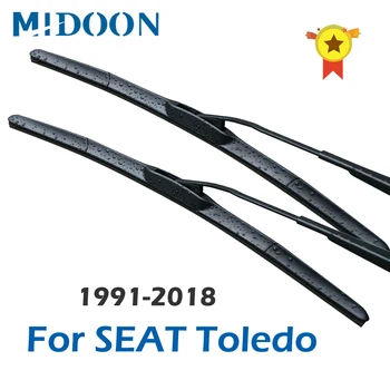 Щетки стеклоочистителя MIDOON для SEAT Toledo Mk4 Подходят под Рычаги Кнопочного типа/с Крючками/С Рычагами Когтистого Типа Модельного года с 1991 по 2018 год