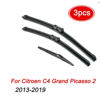 Набор Щеток Передних и Задних Стеклоочистителей MIDOON Для Citroen C4 Grand Picasso 2 2013 - 2019 Лобовое Стекло 30 