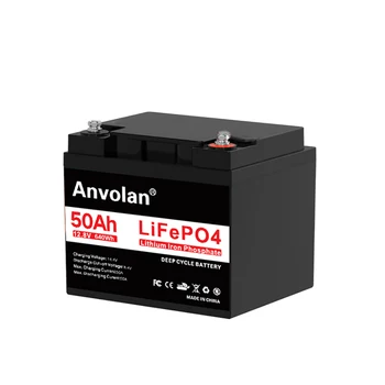 Склад ЕС Литиевая Батарея LiFePO4 12.8V 50Ah 640Wh 12v 50amp UPS Lifepo4 Battery 12v 50ah с 50A BMS