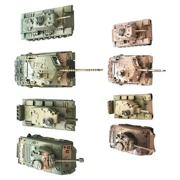 8x Модель танка в масштабе 1:72, развивающие игрушки-симуляторы для девочек, подарок на день рождения.
