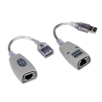 Удлинитель USB Extender Адаптер для мужчин и Женщин Длиной до 150 футов С использованием Кабеля Ретранслятора Локальной сети CAT5/CAT5E/6 RJ45 Прямая Поставка