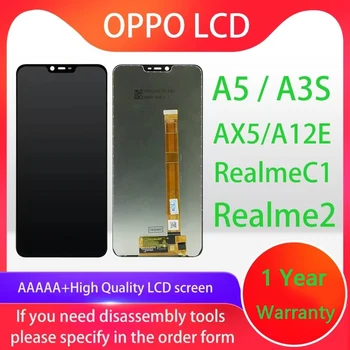 АААА + + + Для OPPO A5 /A3s / AX5 /A12E/RealmeC1/Realme2 ЖК-дисплей с сенсорным экраном в сборе