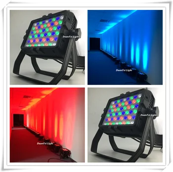 светодиодная настенная мойка 2unites RGBW квадратной формы par led wash 54x3 Вт High bright outdoor wall wash city color led