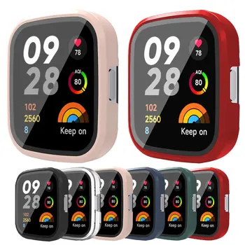 Для Redmi Watch 3 Защитных Чехла Smart Full Screen Protector Cover PC Case Для Xiaomi Watch3 с Аксессуаром из закаленного Стекла