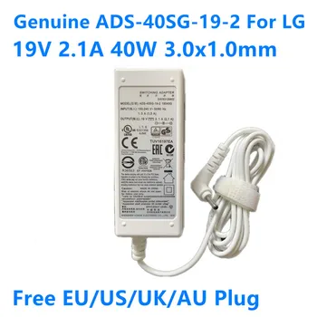 Подлинный ADS-40SG-19-2 19040G 19V 2.1A 40W 3,0x1,0 мм EAY63128802 LCAP25B Адаптер переменного тока Для LG GRAM 15Z980 14Z970 Зарядное Устройство Для ноутбука