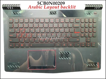 Высококачественная клавиатура 5CB0K25552 для ноутбука Lenovo IdeaPad Y720-15ISK с подставкой для верхнего регистра, удобная AR-раскладка с подсветкой Протестирована