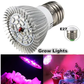 AC85-265V Светодиодный светильник для выращивания растений полного спектра E27, лампа для выращивания растений, фитолампа для комнатных растений, освещение для выращивания рассады цветов