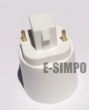 Преобразователь цоколя лампы E-Simpo 4-Pack 2P GX24 в E26/E27, 15,5 мм, Gx24q-1, Gx24q-2, Gx24q-3 в цоколь лампы E27