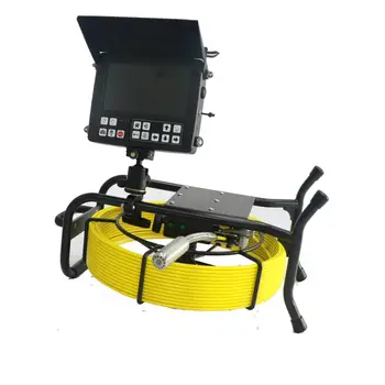 Канализационная камера Vicam 50 м 7 мм стеклопластиковый кабель жесткая инспекционная камера для слива с передатчиком частотой 512 Гц и камерой HD 29 мм