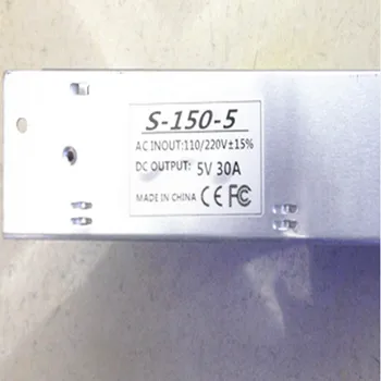5V 30A 150 Вт Универсальный Регулируемый Импульсный источник питания для WS2812B WS2811 WS2801 Светодиодные ленты переменного тока в постоянный бесплатная доставка