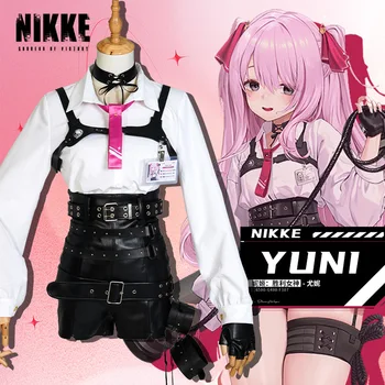 Новая игра NIKKE Anime peripheral Alice Eunee, топ, кожаные брюки, два Юаня, женский милый костюм для косплея