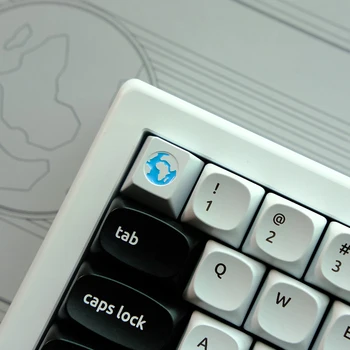 Earth Design Сине-Белые Металлические Колпачки Для Ключей Cherry Mx Gateron Kailh TTC KTT Switch Механическая Игровая Клавиатура ESC Aluminum Key Cap