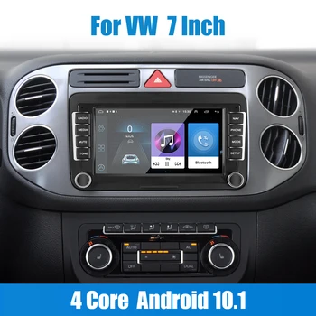 Мультимедийный Плеер Автомобильный Радиоприемник 7 Дюймов Bluetooth WiFi GPS Android 10,1 1G + 16G Для VW/Volkswagen Seat Skoda Golf Passat 2 Din