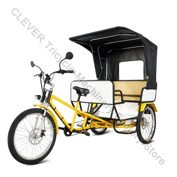 Трехколесные Велотакси на батарейках с Электроприводом на 5 мест 48 В 750 Вт, электронное пассажирское Велотакси, Авторикша