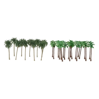 40 шт. Макеты кокосовых пальм/Декорации из пластика, искусственный макет Диорамы тропического леса